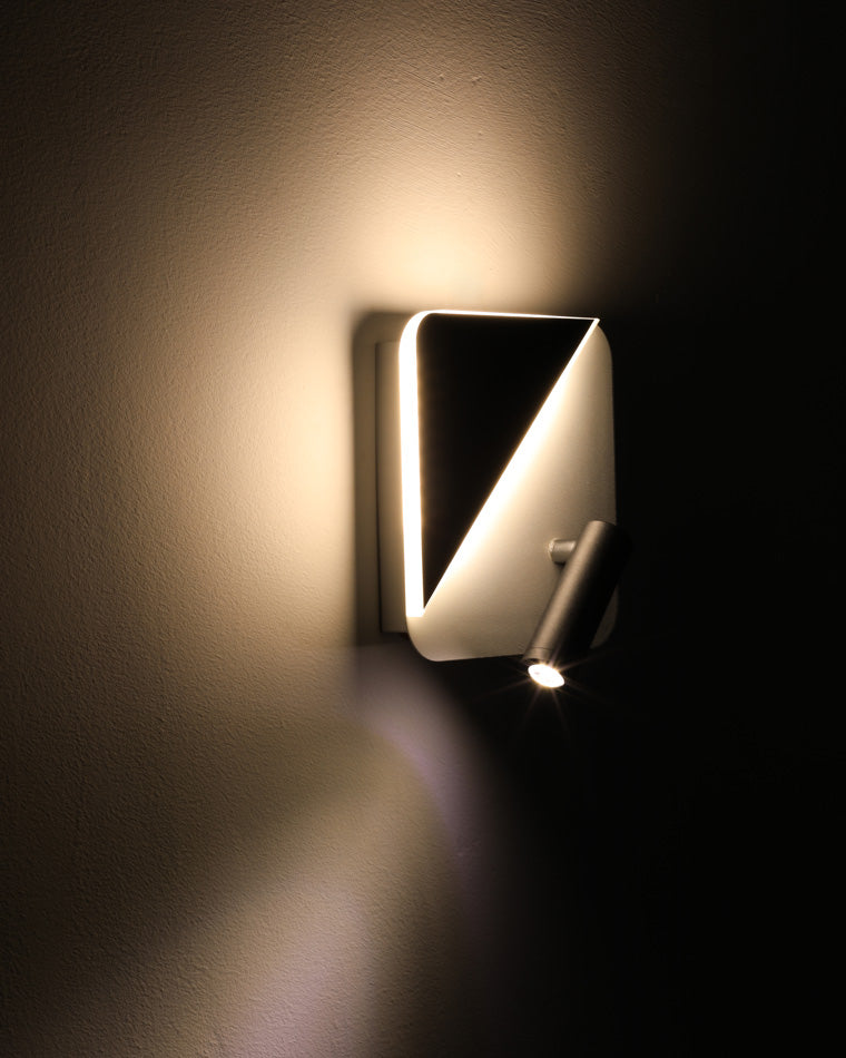 Diff Round/Square Wall Sconce with Spotlight-DF6081