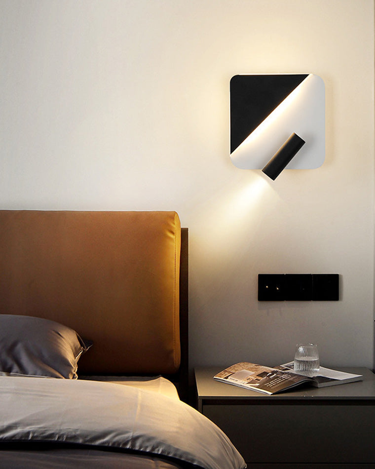 Diff Round/Square Wall Sconce with Spotlight-DF6081