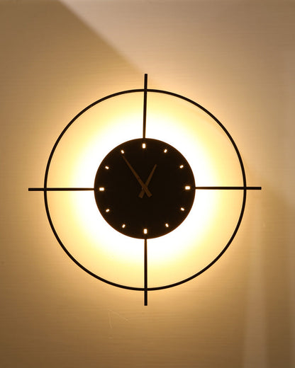 Diff Wall Clock with Led Light-DF6085