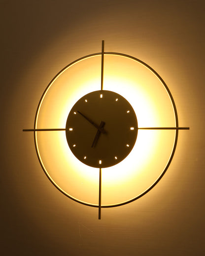 Diff Wall Clock with Led Light-DF6085