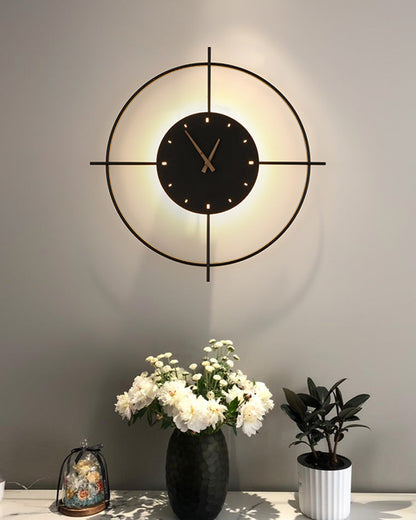 Diff Wall Clock with Led Light-DF6085