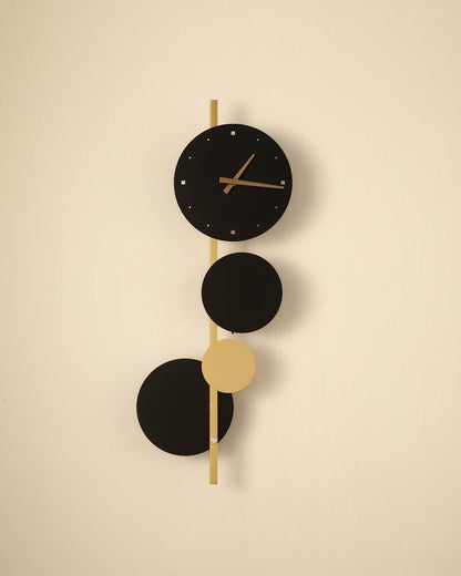 Diff  Sculptural Wall Clock with Led Light-DF6087