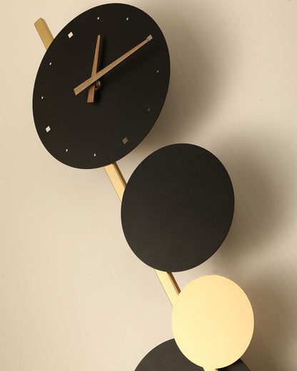 Diff  Sculptural Wall Clock with Led Light-DF6087