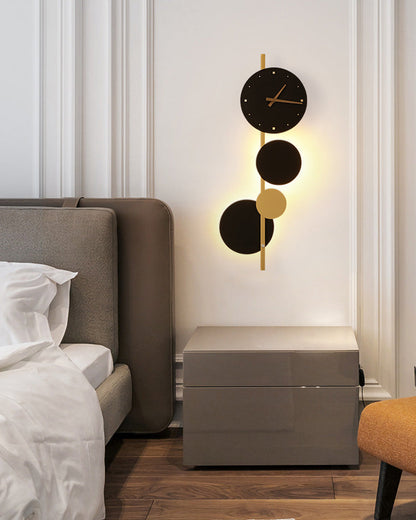 Diff  Sculptural Wall Clock with Led Light-DF6087