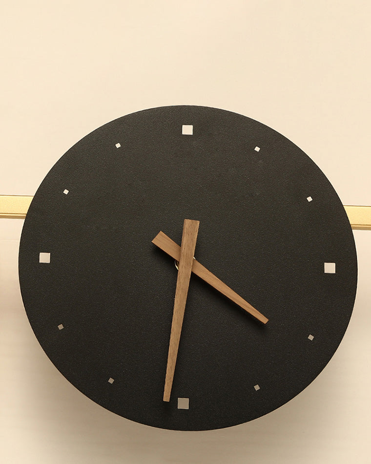 Diff  Sculptural Wall Clock with Led Light-DF6087