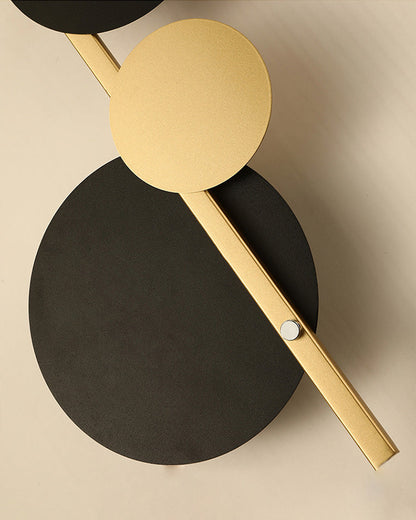 Diff  Sculptural Wall Clock with Led Light-DF6087