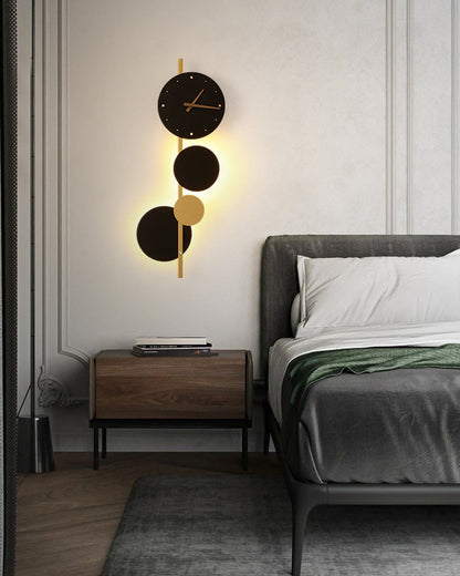 Diff  Sculptural Wall Clock with Led Light-DF6087