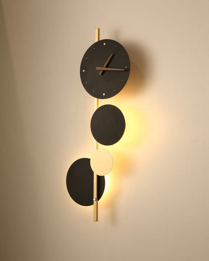 Diff  Sculptural Wall Clock with Led Light-DF6087