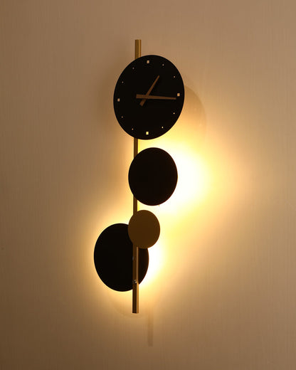 Diff  Sculptural Wall Clock with Led Light-DF6087