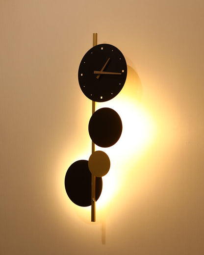 Diff  Sculptural Wall Clock with Led Light-DF6087