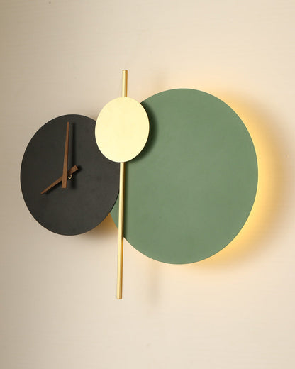 Diff Sculptural Wall Clock with Led Light-DF6089