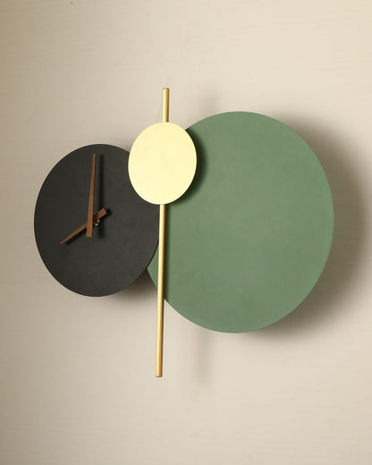 Diff Sculptural Wall Clock with Led Light-DF6089