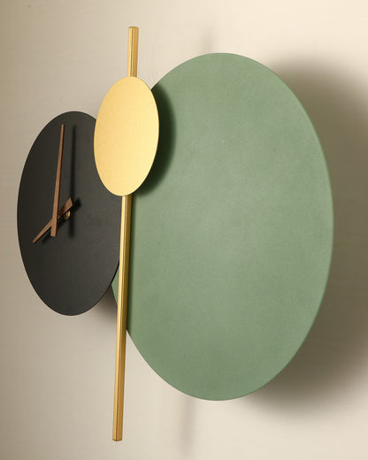 Diff Sculptural Wall Clock with Led Light-DF6089