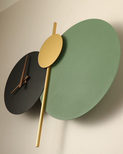 Diff Sculptural Wall Clock with Led Light-DF6089