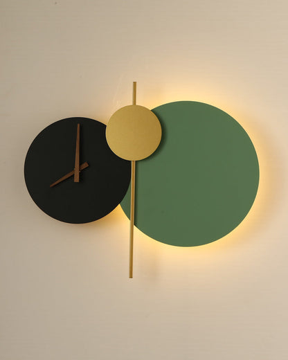 Diff Sculptural Wall Clock with Led Light-DF6089