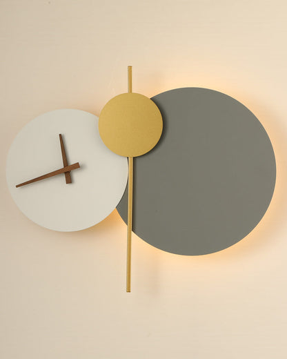 Diff Sculptural Wall Clock with Led Light-DF6089