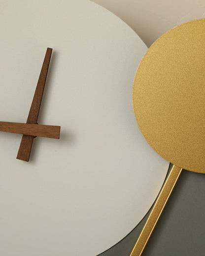 Diff Sculptural Wall Clock with Led Light-DF6089