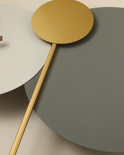 Diff Sculptural Wall Clock with Led Light-DF6089