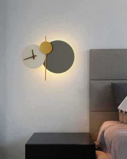 Diff Sculptural Wall Clock with Led Light-DF6089