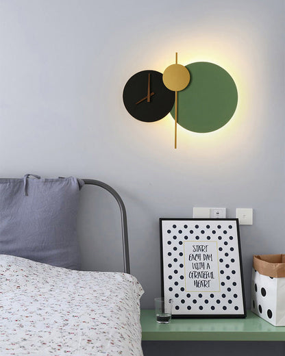 Diff Sculptural Wall Clock with Led Light-DF6089