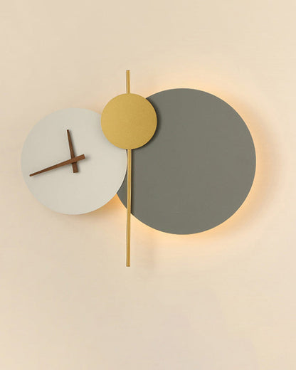 Diff Sculptural Wall Clock with Led Light-DF6089