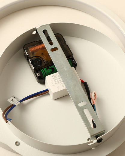Diff Sculptural Wall Clock with Led Light-DF6089