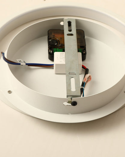 Diff Sculptural Wall Clock with Led Light-DF6089