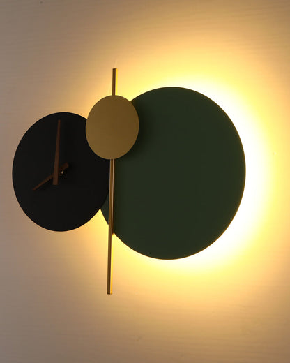 Diff Sculptural Wall Clock with Led Light-DF6089