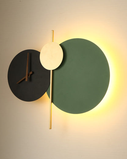 Diff Sculptural Wall Clock with Led Light-DF6089