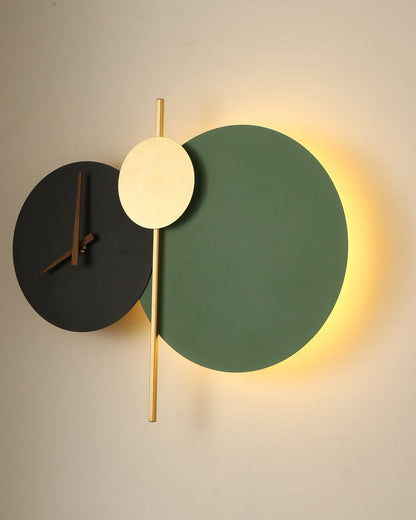 Diff Sculptural Wall Clock with Led Light-DF6089