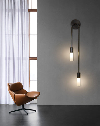 Diff Black and Brass Modern Candelabra Wall Sconce-DF6096