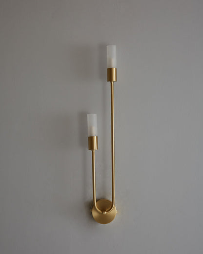 Diff Black and Brass Modern Candelabra Wall Sconce-DF6096