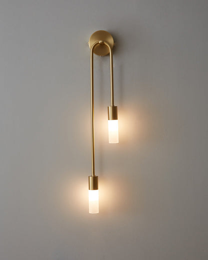 Diff Black and Brass Modern Candelabra Wall Sconce-DF6096
