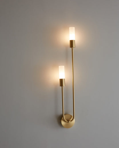 Diff Black and Brass Modern Candelabra Wall Sconce-DF6096