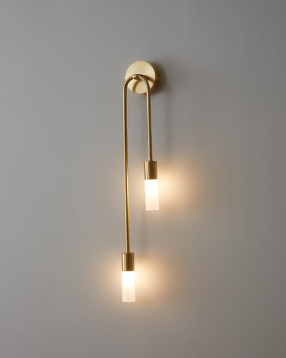 Diff Black and Brass Modern Candelabra Wall Sconce-DF6096