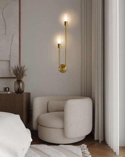 Diff Black and Brass Modern Candelabra Wall Sconce-DF6096