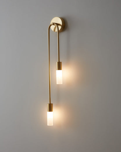 Diff Black and Brass Modern Candelabra Wall Sconce-DF6096