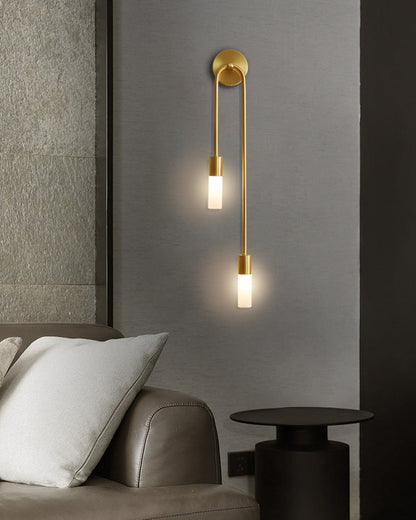 Diff Black and Brass Modern Candelabra Wall Sconce-DF6096