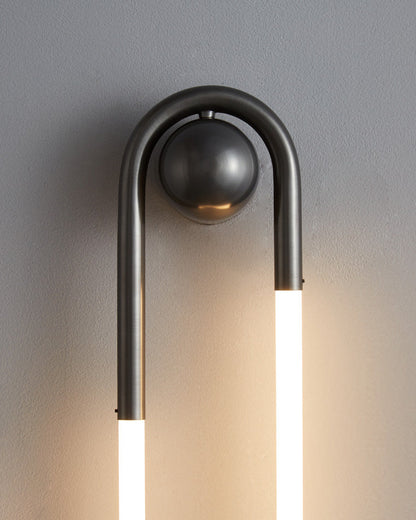 Diff Dimmble Oval Led Brass Wall Sconce with Remote-DF6097