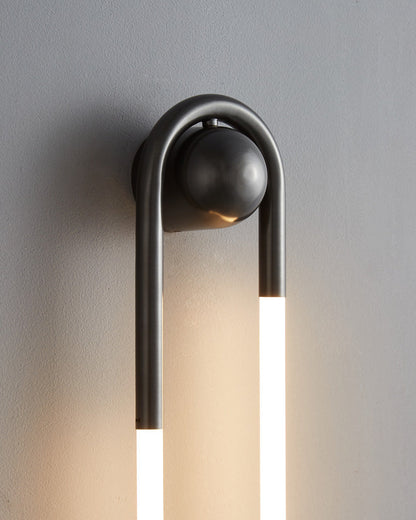 Diff Dimmble Oval Led Brass Wall Sconce with Remote-DF6097
