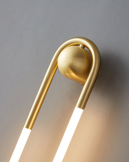Diff Dimmble Oval Led Brass Wall Sconce with Remote-DF6097