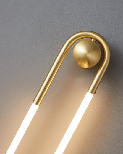Diff Dimmble Oval Led Brass Wall Sconce with Remote-DF6097