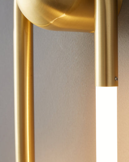 Diff Dimmble Oval Led Brass Wall Sconce with Remote-DF6097