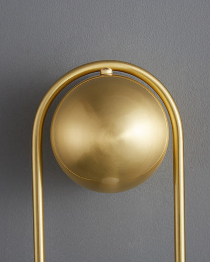 Diff Milk Glass Globe Brass Wall Sconce-DF6098