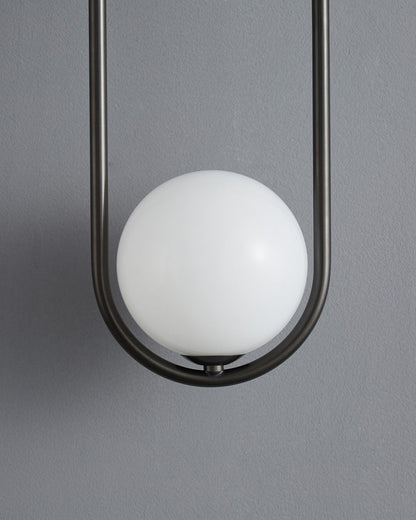 Diff Milk Glass Globe Brass Wall Sconce-DF6098
