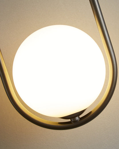 Diff Milk Glass Globe Brass Wall Sconce-DF6098