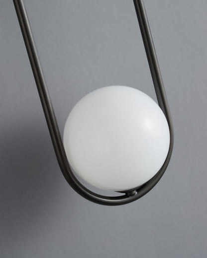 Diff Milk Glass Globe Brass Wall Sconce-DF6098