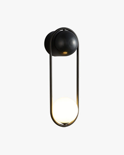 Diff Milk Glass Globe Brass Wall Sconce-DF6098