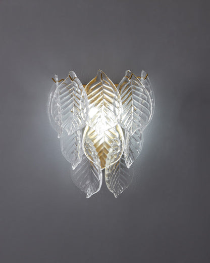 Diff Leaf Glass Wall Sconce-DF6099