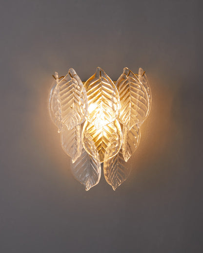 Diff Leaf Glass Wall Sconce-DF6099